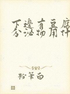 下边有豆腐渣的分泌物用什么药