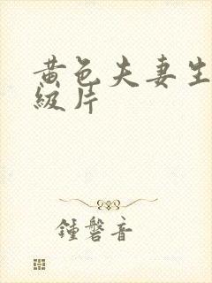 黄色夫妻生活一级片