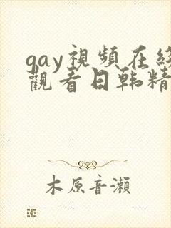 gay视频在线观看日韩精品