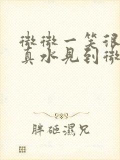 微微一笑很倾城真水见到微微哪一集封面