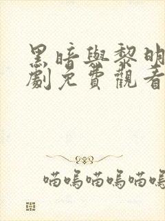 黑暗与黎明电视剧免费观看全集