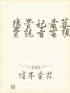 杨贵妃黄蓉版免费观看电视剧大全美封面