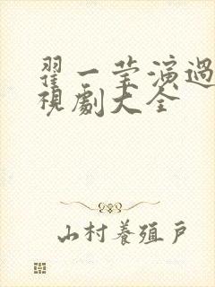 翟一莹演过的电视剧大全