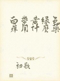 白带黄绿色外阴痒用什么药治疗