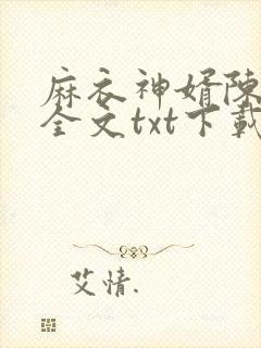 麻衣神婿陈黄皮全文txt下载封面