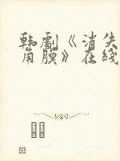 韩剧《消失的眼角膜》在线观看