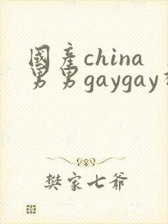 国产china男男gaygay视频封面