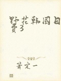 野花韩国日本免费3封面