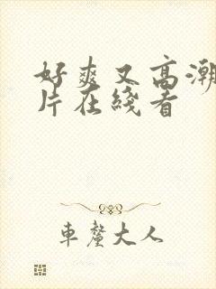 好爽又高潮了毛片在线看封面