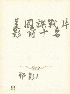 美国谍战片 电影 前十名