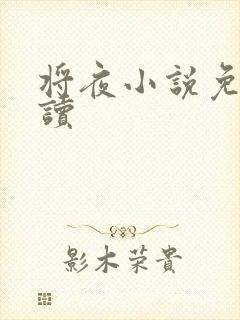 将夜小说免费阅读封面