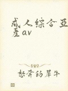 成人综合亚洲国产av封面