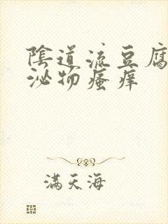 阴道流豆腐渣分泌物瘙痒