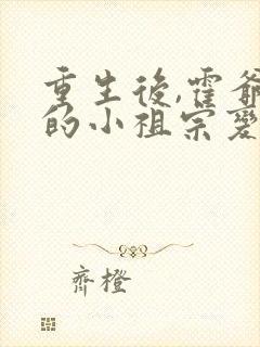 重生后,霍爷家的小祖宗变乖了免费阅读