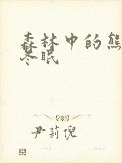 森林中的熊先生冬眠