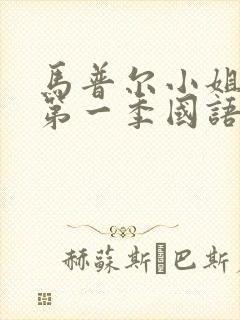 马普尔小姐探案第一季国语配音封面