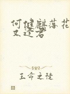 何健麒落花时节又逢君封面