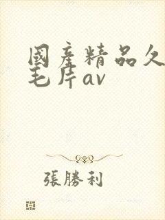 国产精品久久久毛片av