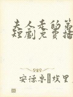 夫人走的第三年短剧免费播放在线观看