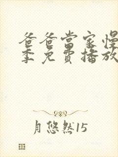 爸爸当家慢享记季免费播放