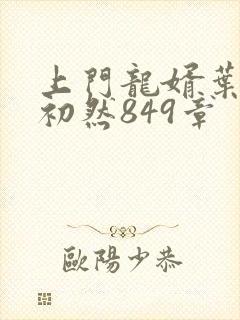 上门龙婿叶辰萧初然849章