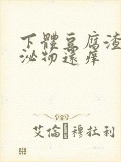 下体豆腐渣状分泌物还痒封面