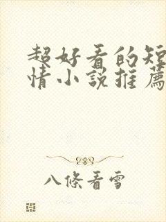 超好看的短篇言情小说推荐封面