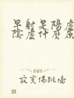 早射是阳虚还是阴虚什么原因引起得封面