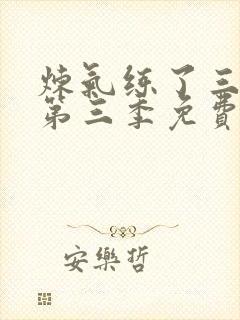 炼气练了三千年第三季免费观看全集封面