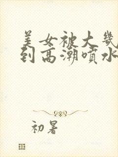 美女被大几把操到高潮喷水视频