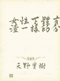 女性下体有豆腐渣一样的分泌物