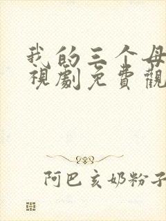 我的三个母亲电视剧免费观看封面