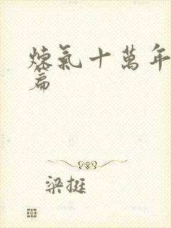 炼气十万年特别篇封面