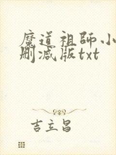 魔道祖师小说未删减版txt