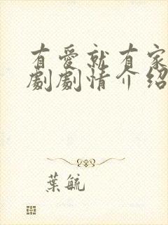 有爱就有家电视剧剧情介绍