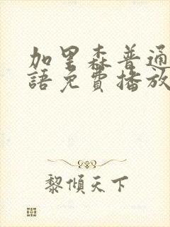 加里森普通话国语免费播放