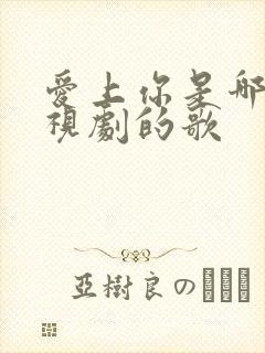 爱上你是哪个电视剧的歌