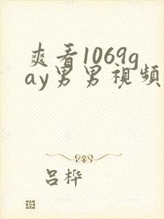爽看1069gay男男视频