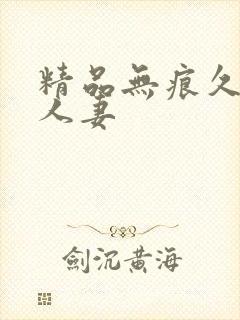 精品无痕久久久人妻封面