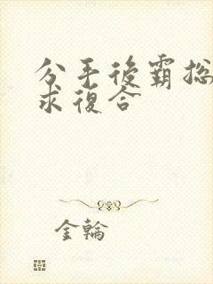 分手后霸总哭着求复合