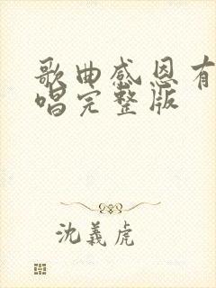 歌曲感恩有你原唱完整版