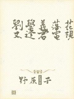 刘学义落花时节又逢君电视剧