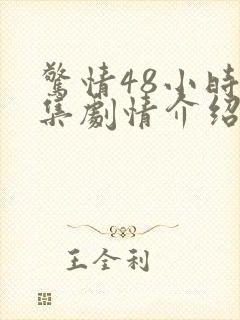 惊情48小时分集剧情介绍封面