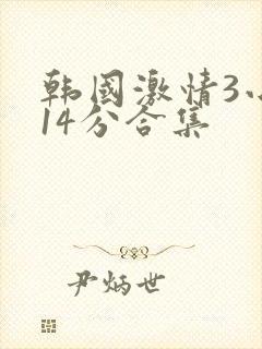 韩国激情3小时14分合集