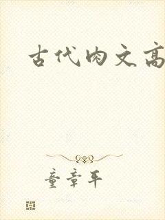 古代肉文高辣文封面