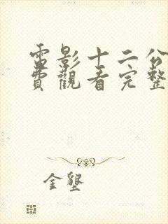 电影十二公民免费观看完整版封面