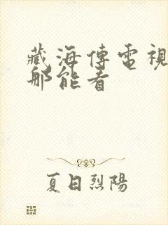 藏海传电视剧在那能看