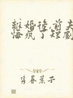 离婚后,前夫他悔疯了短剧免费观看