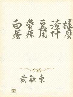 白带豆渣样内阴瘙痒用什么药