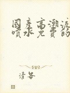 国产高潮流白浆喷水免费的视频